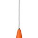Suspension en opaline orange, années 1960