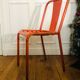 Orange Tolix chair