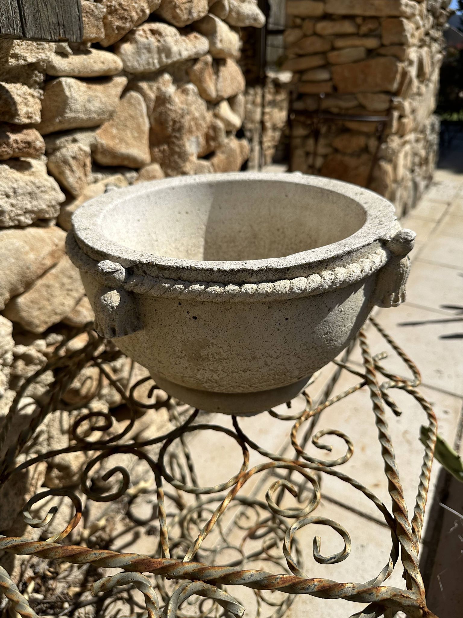 Stone planter