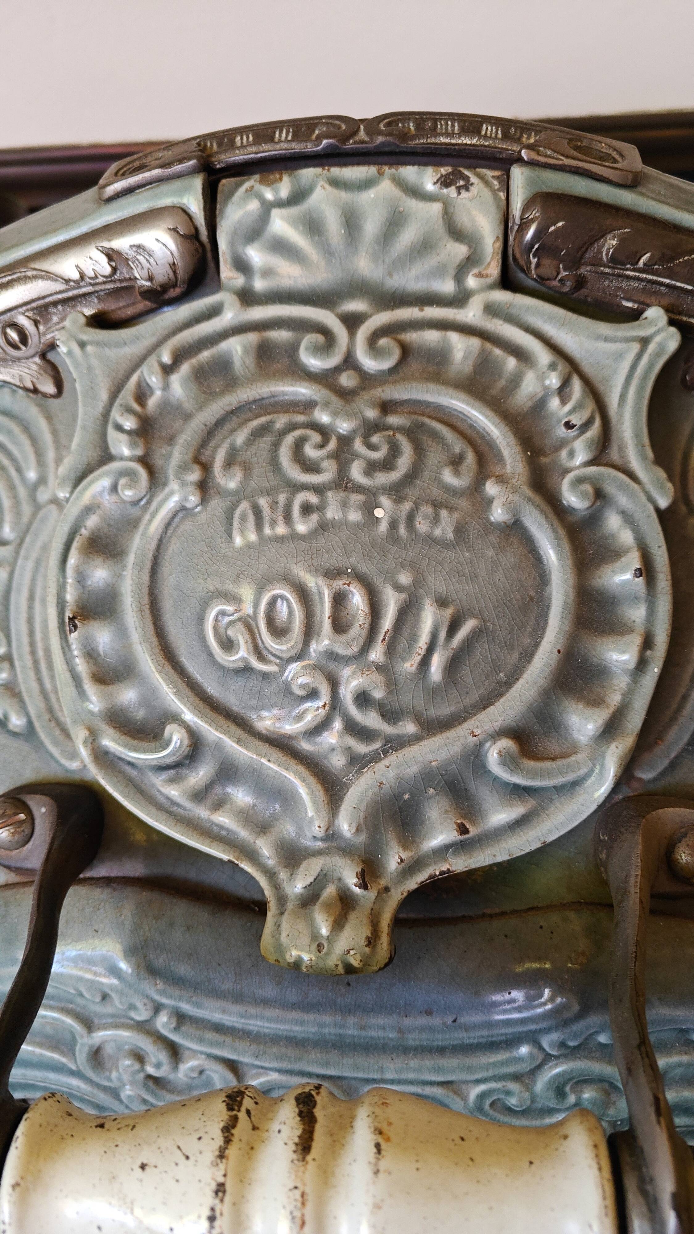 Godin wood stove "Little Toad" 2335 Art Nouveau