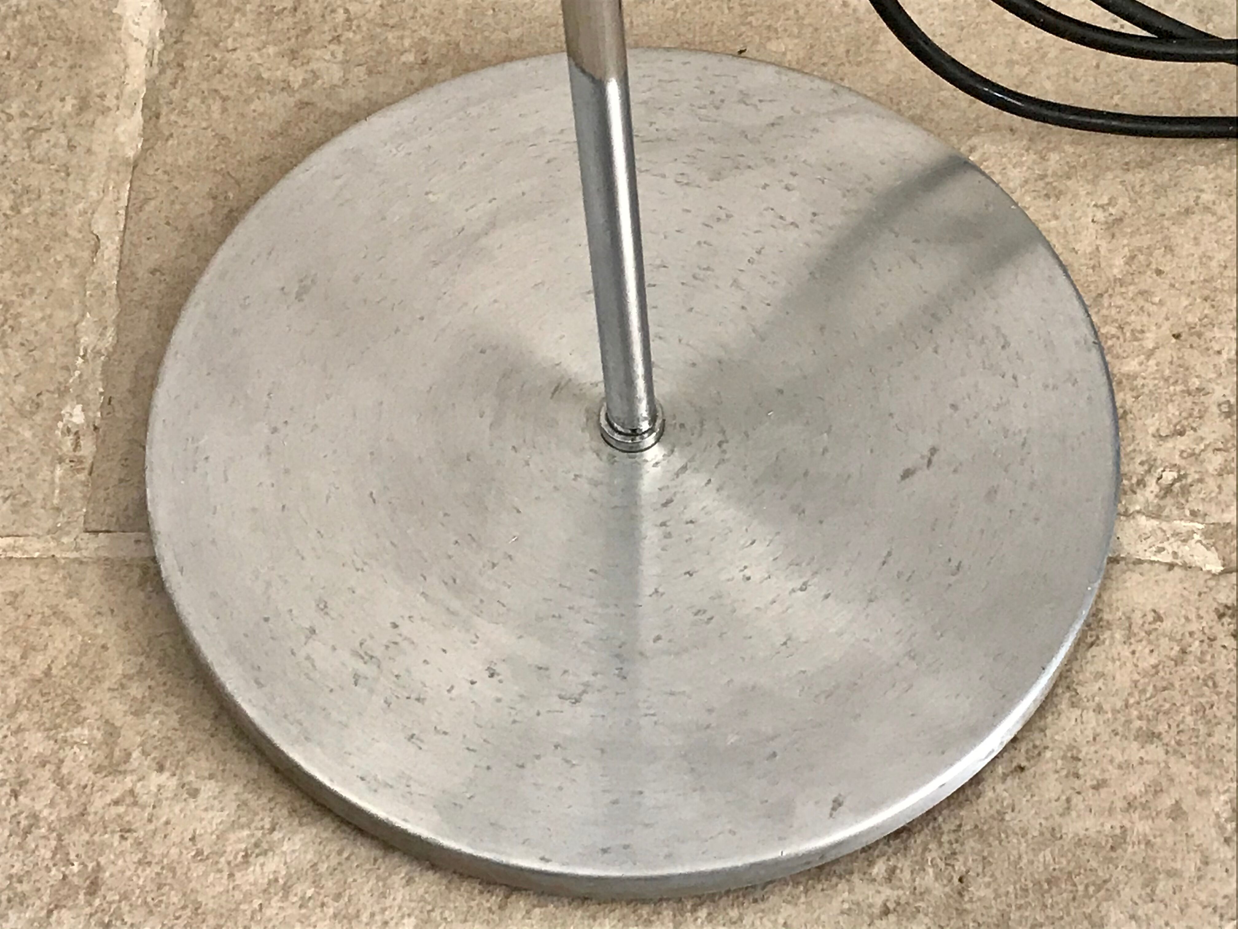 Brushed metal spot lamp lamp circa 1970