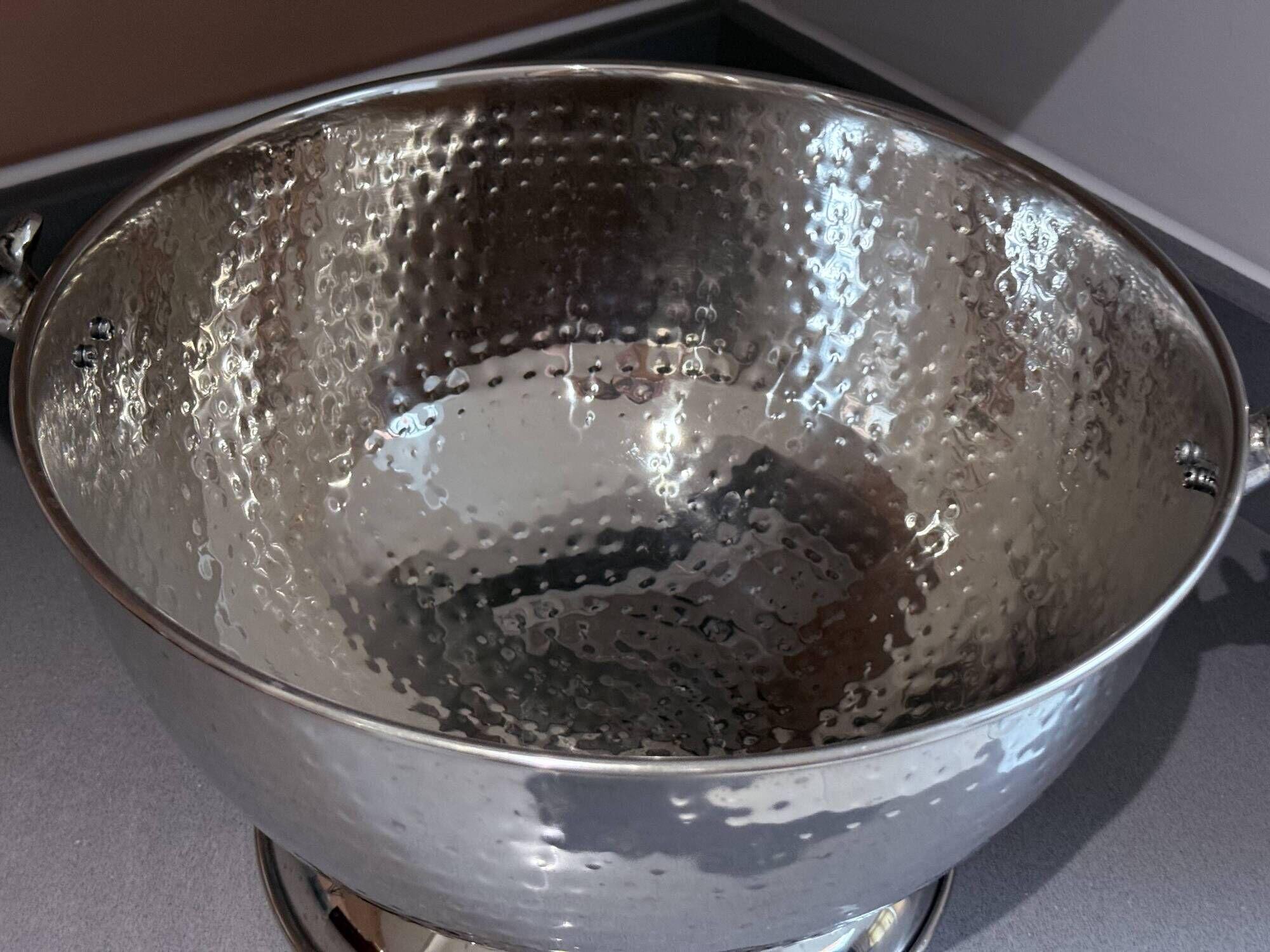 Vintage Silver Plate Bowl, Ice Bucket, European Decorative Bowl in the Shape of a Deer Head