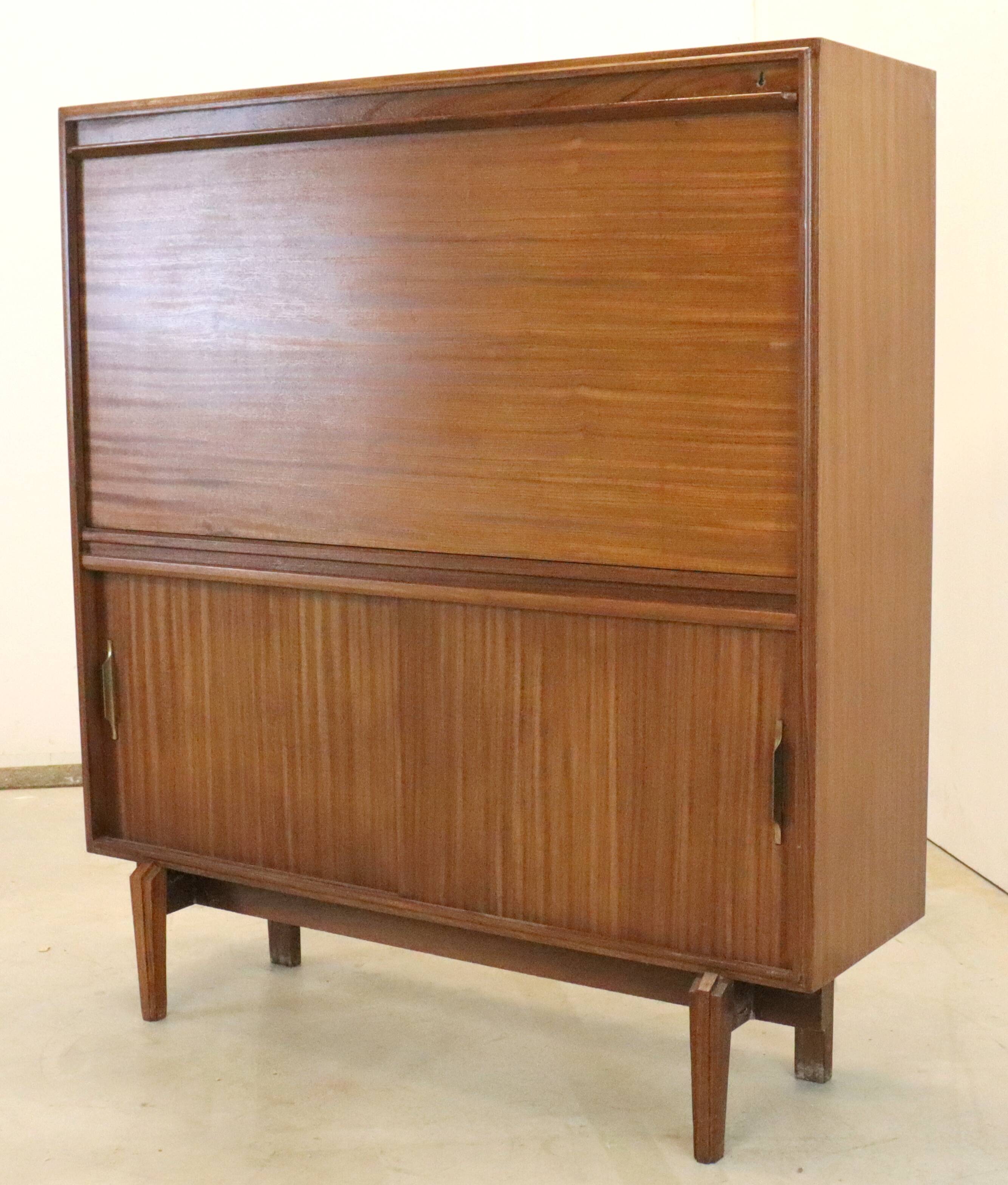 Beaver & Tapley Ltd secretaire 'Elvington' - vintage teak