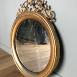 Old round mirror 50x62cm