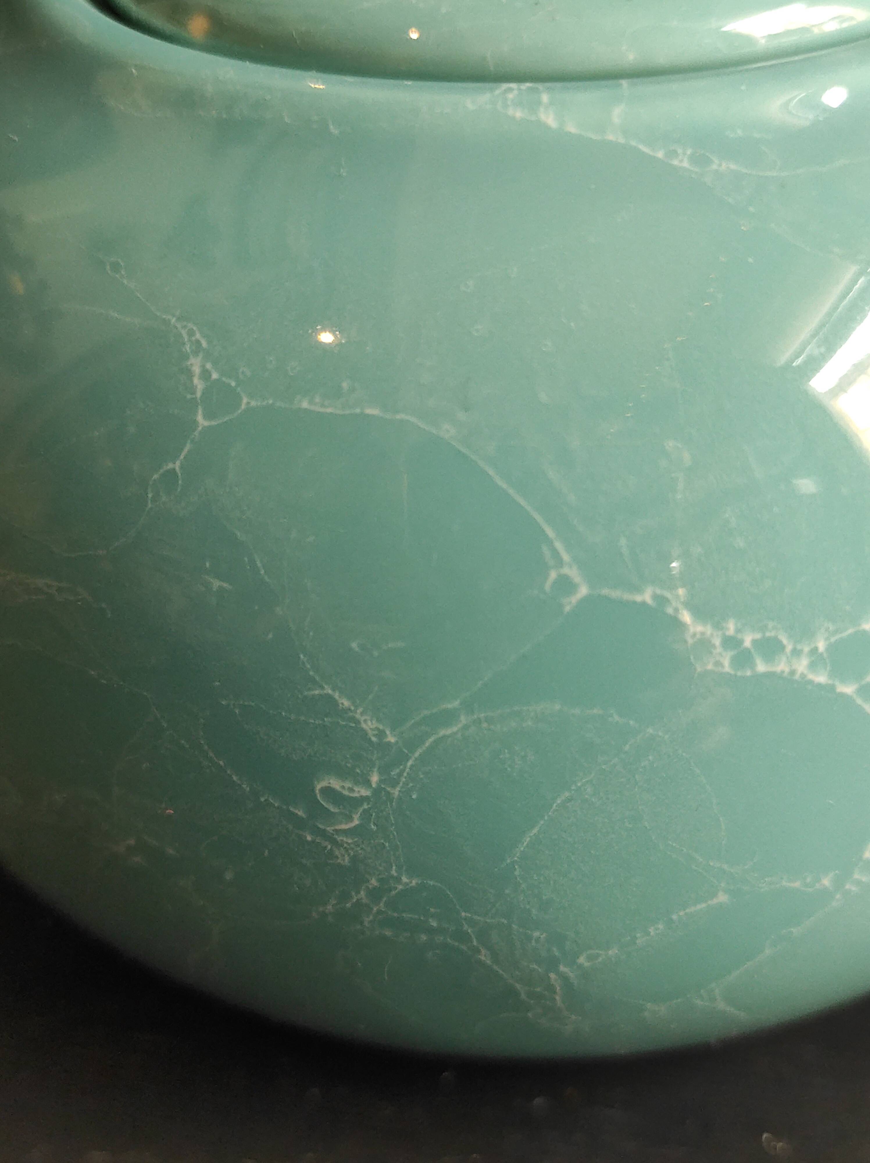 French vintage aquamarine tea set