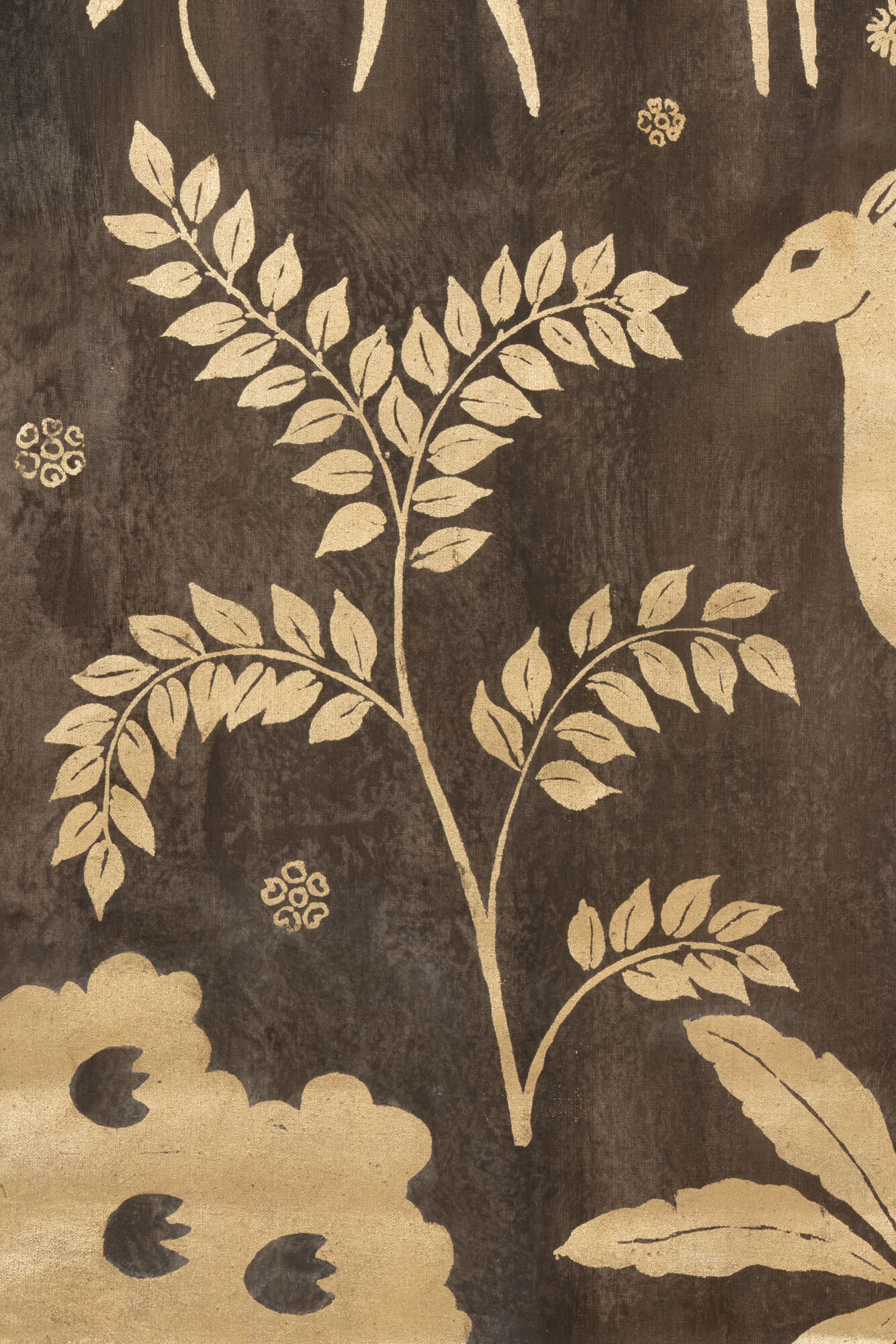 Toile peinte, Biches, Travail contemporain