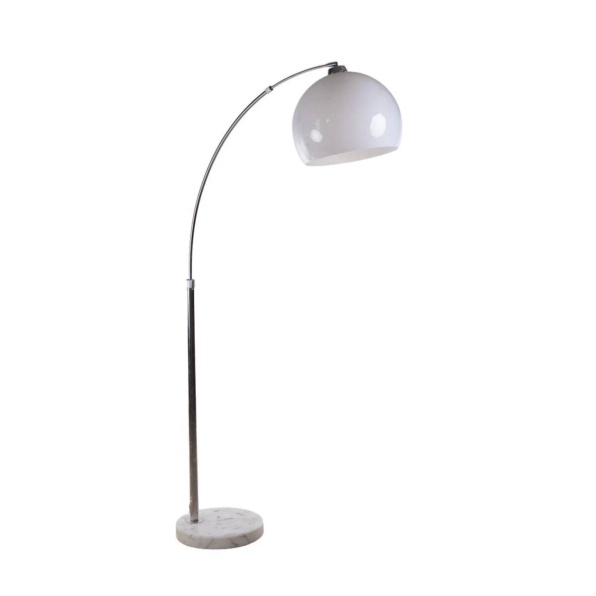 1960s Mid-Century Arc Floor Lamp, Chrome-plated