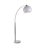 1960s Mid-Century Arc Floor Lamp, Chrome-plated
