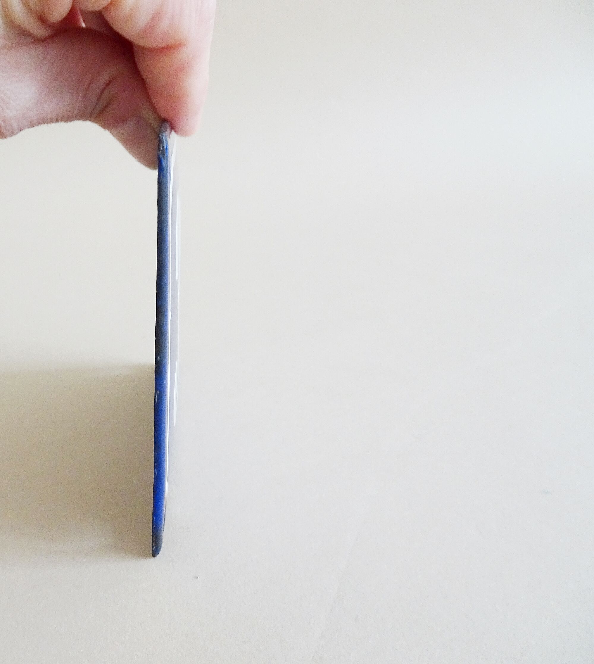 Plaque d’immatriculation de la vieille maison en bleu blanc, panneau en émail numéro 36