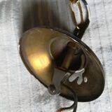 Hanging lamp in granite glass 1950