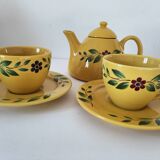 Swedish tea service Christineholm 1970s yellow
