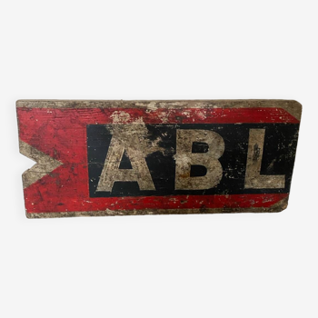 Vintage wooden plaque