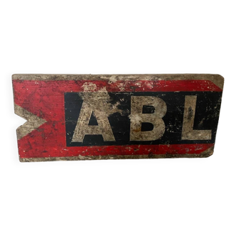 Vintage wooden plaque