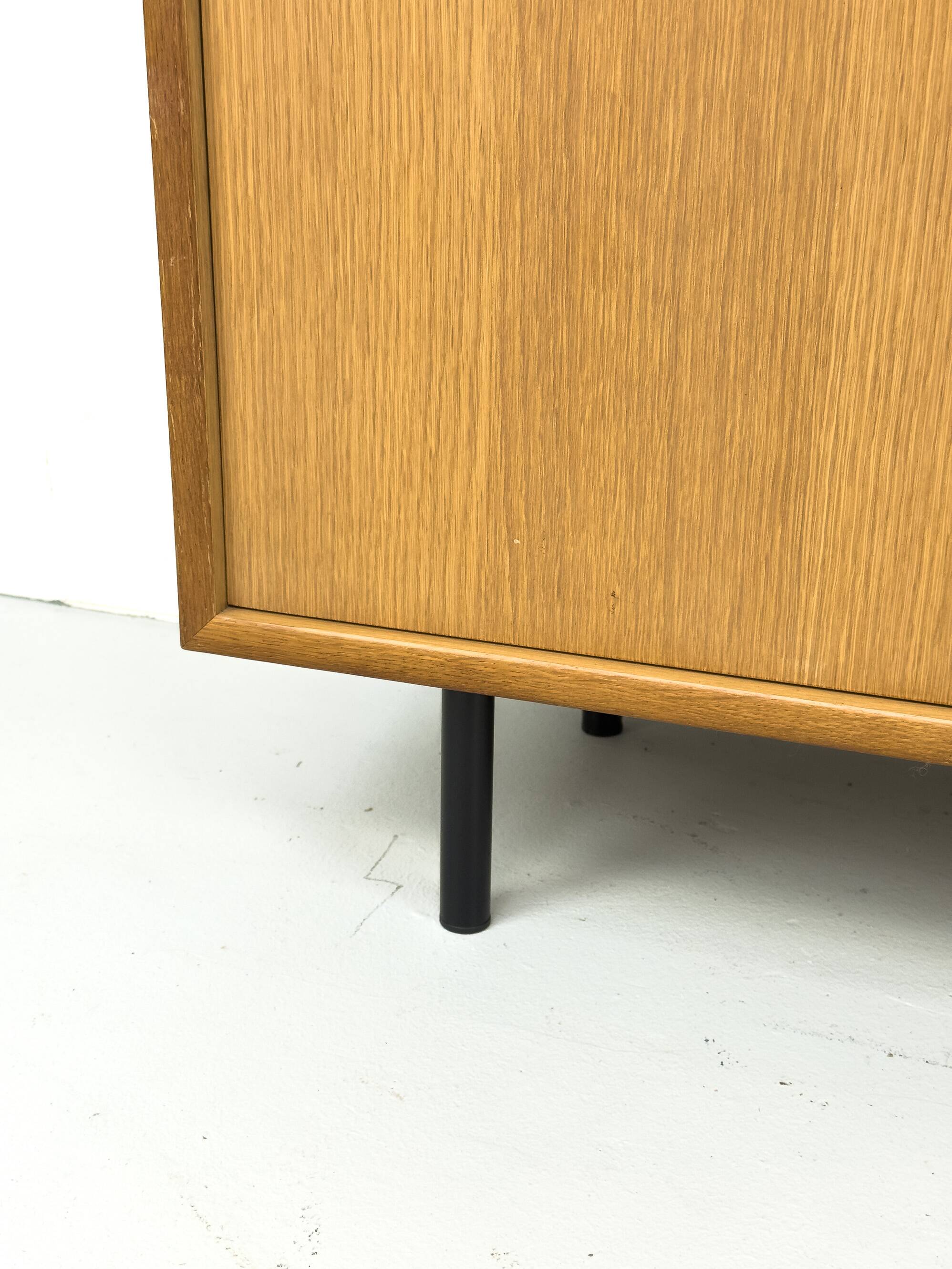 Oak Cabinet with One Sliding Door from WK Möbel, 1960s
