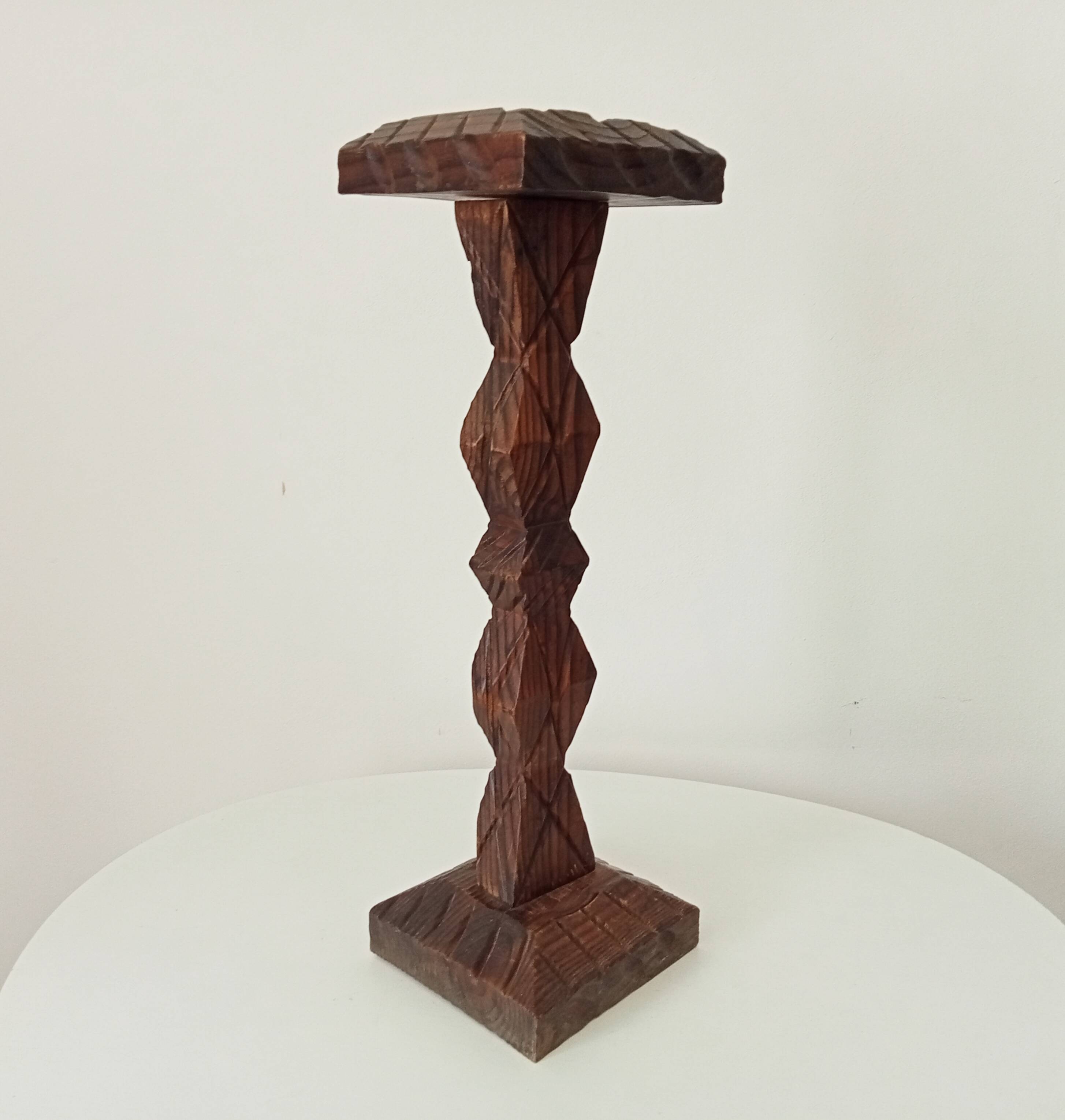 Brutalist standing ashtray from the 50s