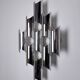 Space-age chrome wall lamp by RAAK, 8 lights, Germany, 1970