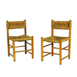 Pair of Dordogne Chairs for Robert Sentou, 1970s