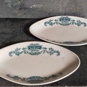 Duo of iron earth raviers of Longchamp service Lutetia late nineteenth