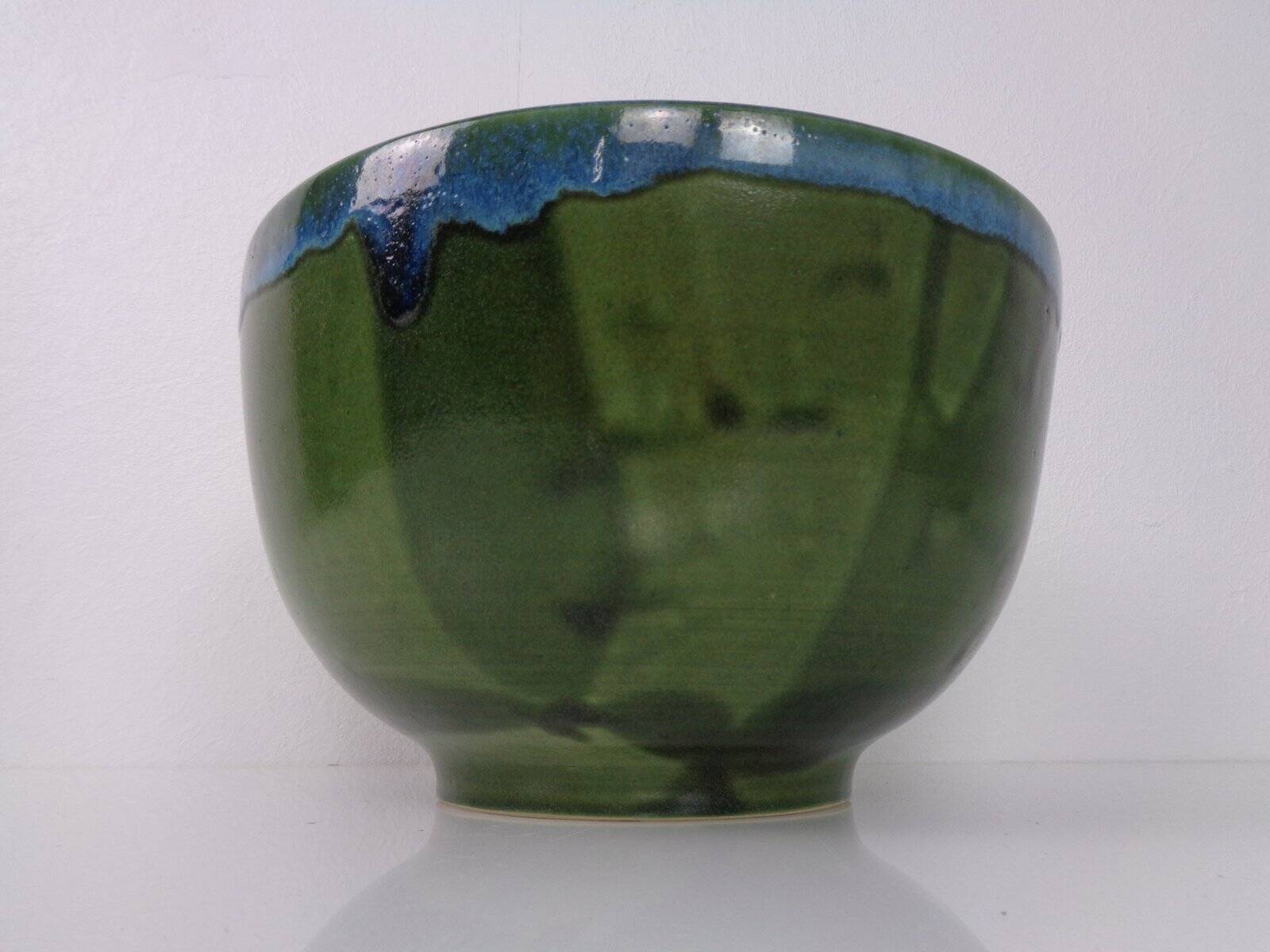 Large Danish studio ceramic bowl, 1960s