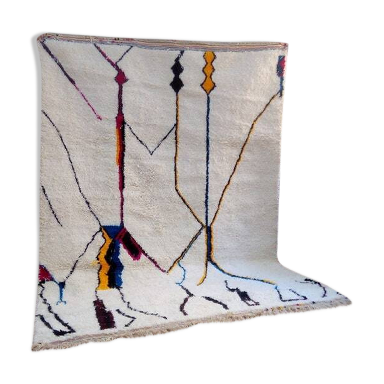 Tapis bérbere fait main traditionnelle 250cmx150cm