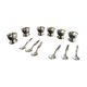 Set de 6 coquetiers et cuillères Guy Degrenne