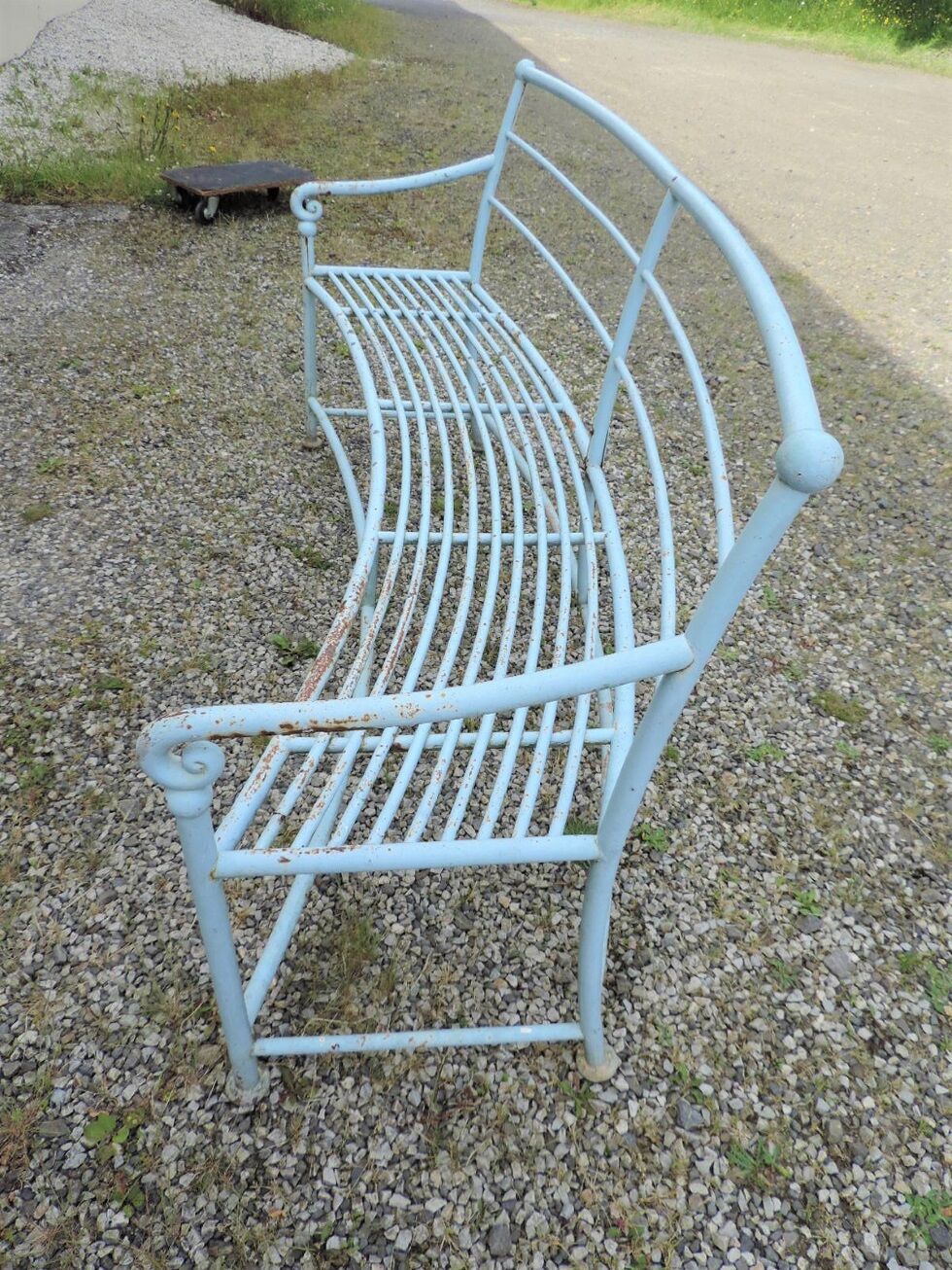 Iron garden bench circa 1900s