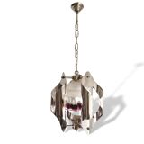 Italian chromed 1960s hanging lamp