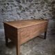 Antique French flour chest in oak – 19th-century farmhouse side table
