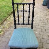 Church kneeler authentic blue velvet