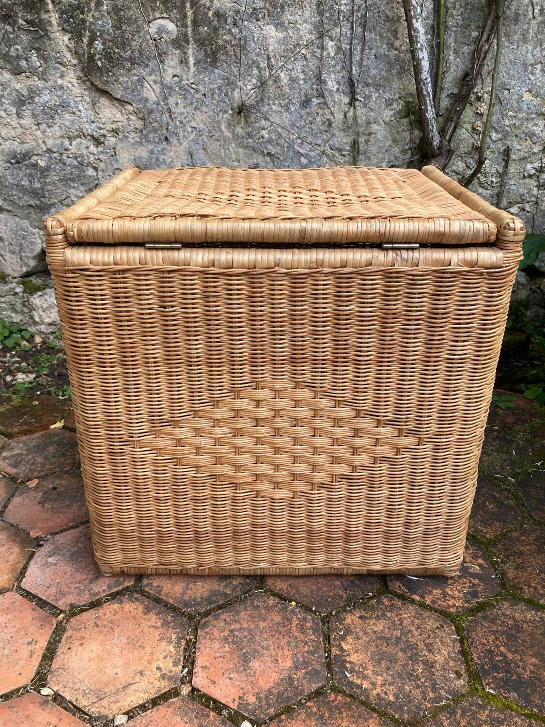 Vintage wicker chest