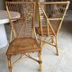 Paire de chaises en rotin années 50/60