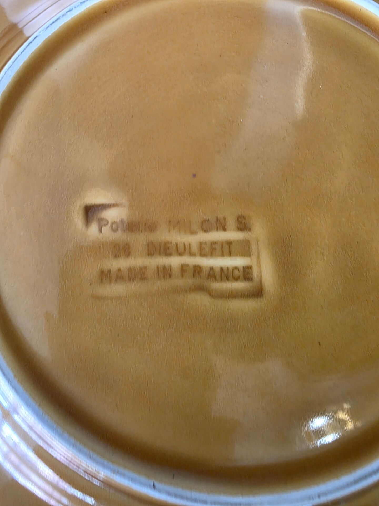 4 assiettes Dieulefit milon terre vernissée