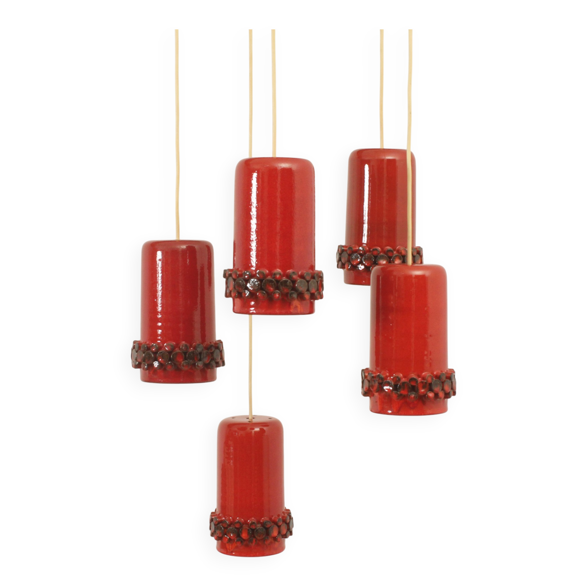 Ceralux cascade lamp by Hans Welling for Ceramano, Germany, 1960s