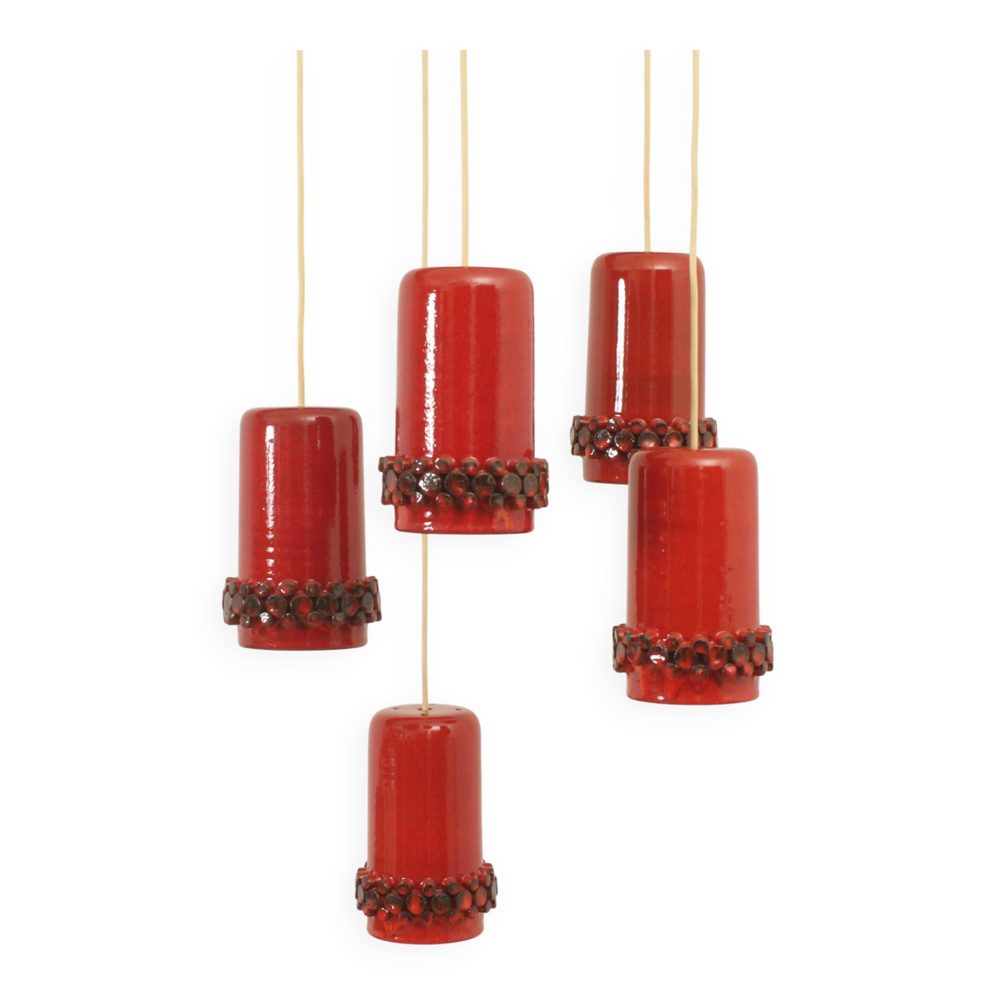Ceralux cascade lamp by Hans Welling for Ceramano, Germany, 1960s