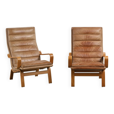 Paire de fauteuils modèle Contino par Yngve Ekström vers 1970