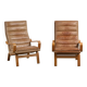 Pair of Contino model armchairs by Yngve Ekström circa 1970