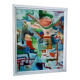 Abstract oil painting on canvas