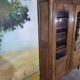 Small carved oak library
