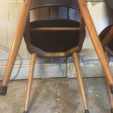 Paire de chaises Pegase par Baumann 1960