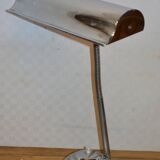 Chromed metal desk lamp