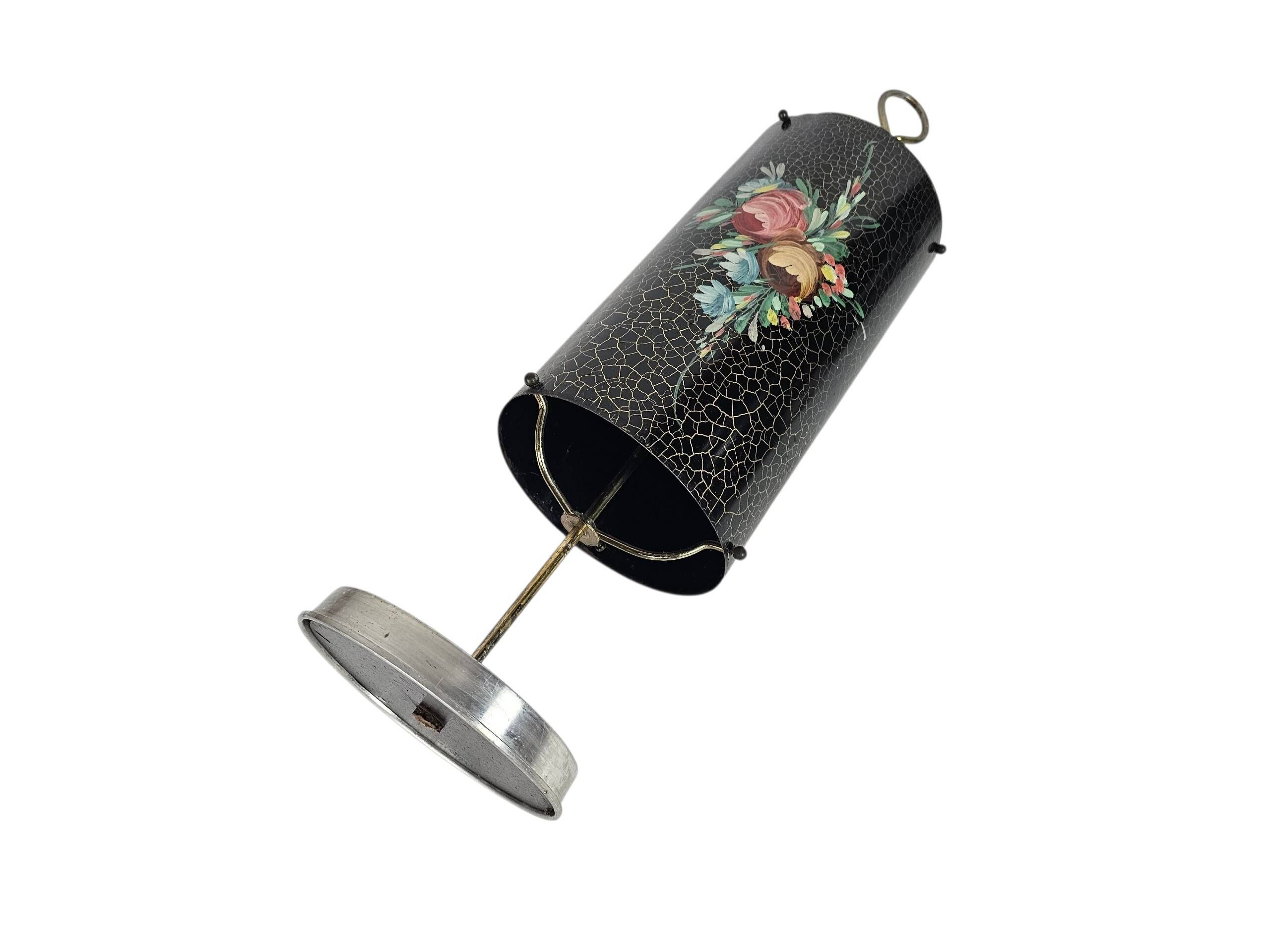 Dutch design - Umbrella bin (or umbrella stand) - hand-painted - enamel