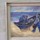 Swedish modern painting, 1970s Börje Nettelbring (1913-1986). oil on canvas. framed.