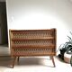 Commode bois et rotin