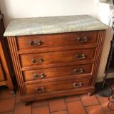 Chest of drawers with marble