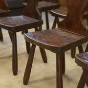 Set of 8 monastery chairs 1950s
