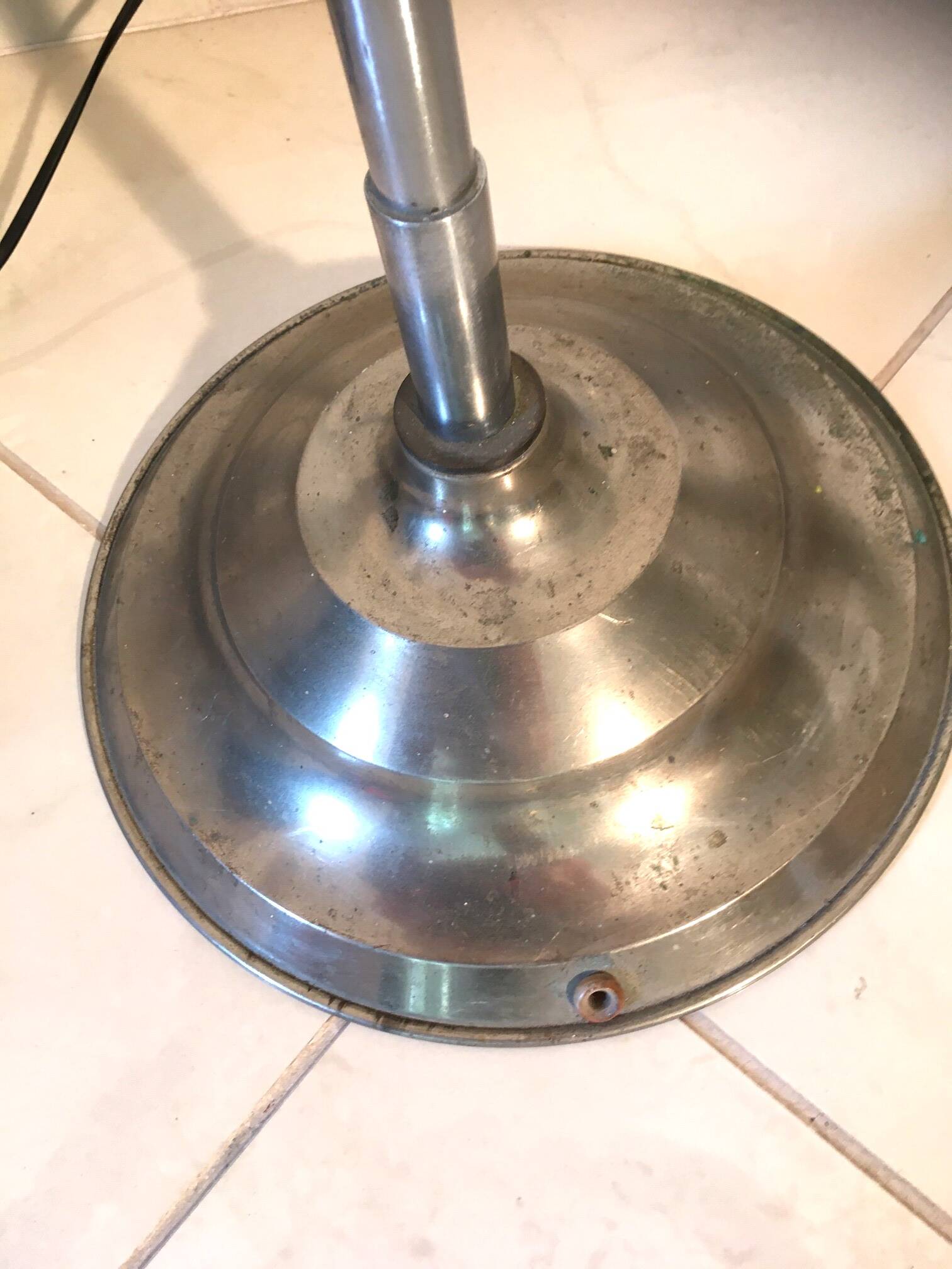 70s metal floor lamp