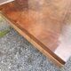 Table basse loupe d'ormes et laiton Roche Bobois