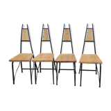 Série de 4 chaises vintage