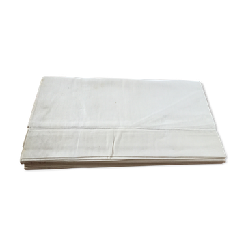 Paire de draps en coton ancien neuf  180 x 290 cm