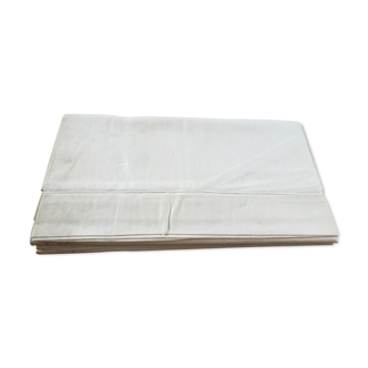 Paire de draps en coton ancien neuf  180 x 290 cm